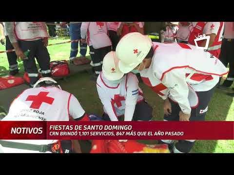 Más de mil servicios brindó Cruz Roja durante festividades de Santo Domingo