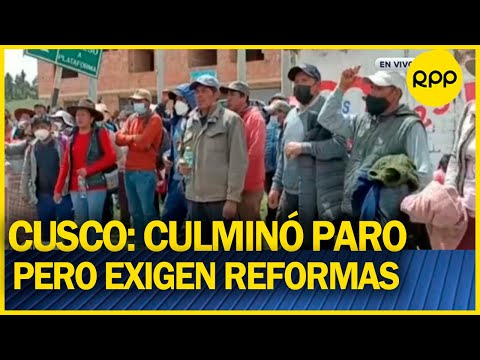 Walter Torres de FARTAC: “Este viernes esperamos al presidente castillo en Cusco”