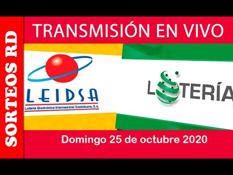 LEIDSA y Loteria Nacional en VIVO   / Domingo 25 de octubre 2020