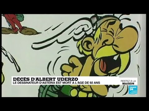 Décès d'Albert Uderzo, le dessinateur d'Astérix et Obélix, mort à l'âge de 92 ans