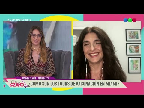 El viaje de Yanina Latorre a Miami para vacunar a su mamá - Cortá Por Lozano 2021