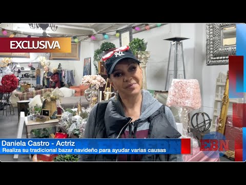 DANIELA CASTRO realiza su tradicional bazar navideño para ayudar a los damnificados de Acapulco