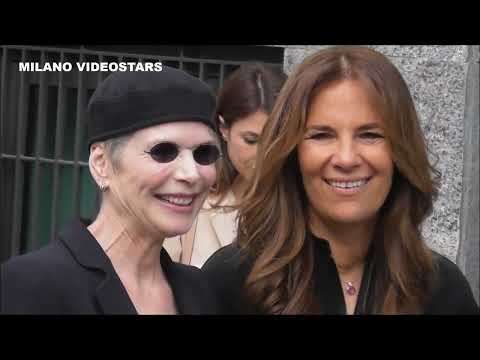 Roberta ARMANI at the entrante of Giorgio Armani show Milan Fashion Week 2023