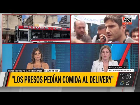 ROSARIO: Los presos pedían comida por delivery - Gisela Scaglia, vice gobernadora