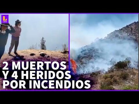 2 personas fallecen en Apurímac por incendios forestales