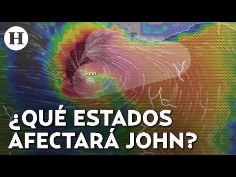 ¡John ya es huracán categoría 1! Se espera que se intensifique a categoría 3 al tocar tierra