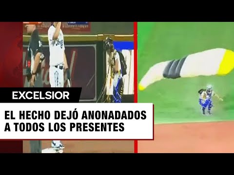 ¡Insólito! Par de paracaidistas interrumpen juego inaugural en la LMP