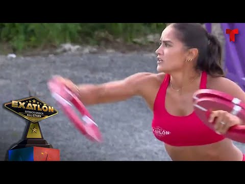 Puntería perfecta de 'Chelly' Cantú en el Juego de Sentencia | Exatlón EE.UU All-Stars 2024