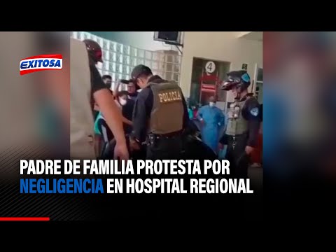 Huacho: Padre de familia protesta por negligencia en hospital regional