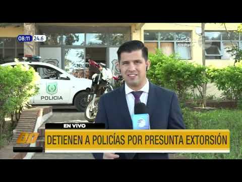 Detienen e imputan a policías por supuesta extorsión en Asunción