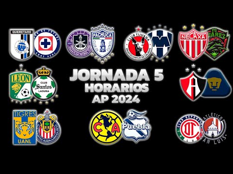 HORARIOS, CANALES Y FECHAS DONDE VER LA JORNADA 5 | LIGA MX APERTURA 2024