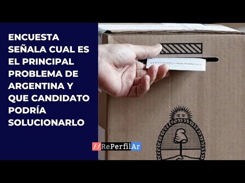 Encuesta señala cual es el principal problema de Argentina y que candidato podría solucionarlo