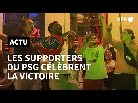 Ligue des champions : les supporters du PSG fêtent leur victoire à Lisbonne | AFP