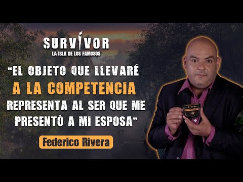 Federico Rivera lleva a Survivor, la isla de los famosos un objeto de Sebastián Boscán