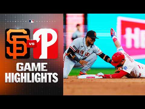 샌프란시스코 자이언츠 vs 필라델피아 필리스 Game 2 하이라이트 (4/30/26) | MLB 하이라이트