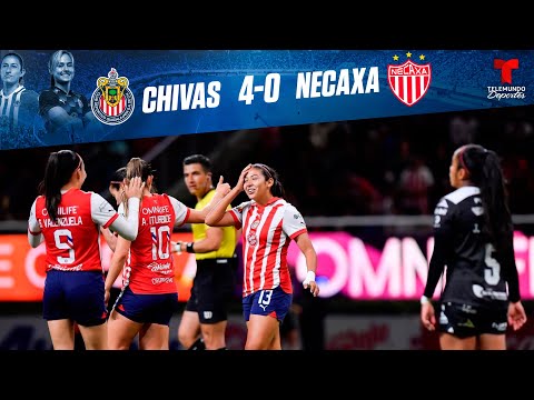 Highlights & Goles | Chivas Femenil vs Necaxa Femenil 4-0 | Telemundo Deportes