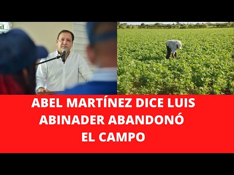 ABEL MARTÍNEZ DICE LUIS ABINADER ABANDONÓ EL CAMPO