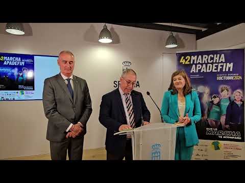 Ayuntamiento de Segovia. Presentación de la 42 Marcha de APADEFIM 26/9/2024