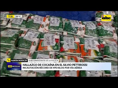 Hallan carga de cocaína en Aeropuerto Silvio Pettirossi