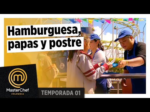 Hamburguesa de lentejas, papas fritas y dulce de coco | TEMPORADA 1 | MASTERCHEF COLOMBIA