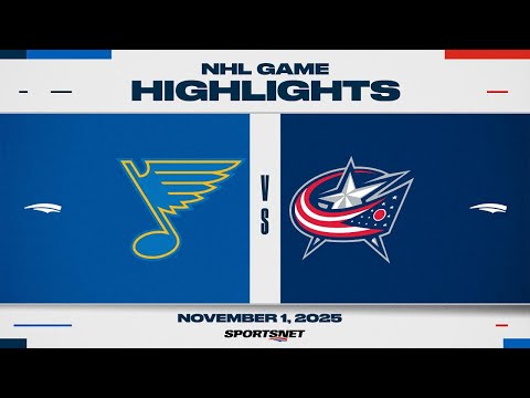 NHL Highlights | Blues vs. Blue Jackets - November 1, 2025