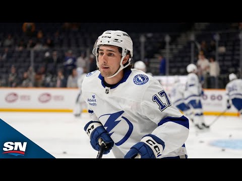 Lightning Rookie Dominic James Pots First NHL Goal