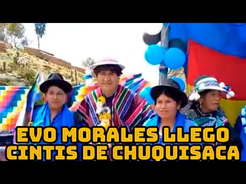 EVO MORALES SE DIO SU BAILE EN CINTIS DE CHUQUISACA SAN LUCAS JUNTO AL PUEBLO..