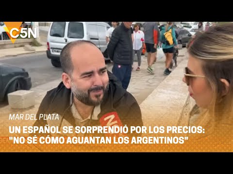 Un ESPAÑOL se SORPRENDIÓ por los PRECIOS en MAR DEL PLATA: No sé CÓMO AGUANTAN los ARGENTINOS