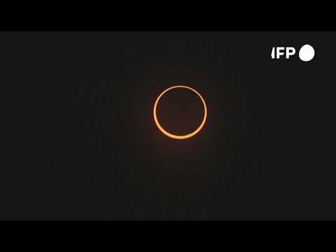 Las mejores imágenes del eclipse anular que vivió el continente americano