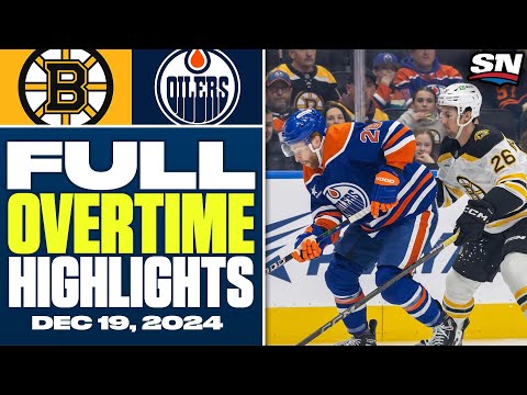 Boston Bruins at Edmonton Oilers | FULL Overtime Highlights - December 19, 2024