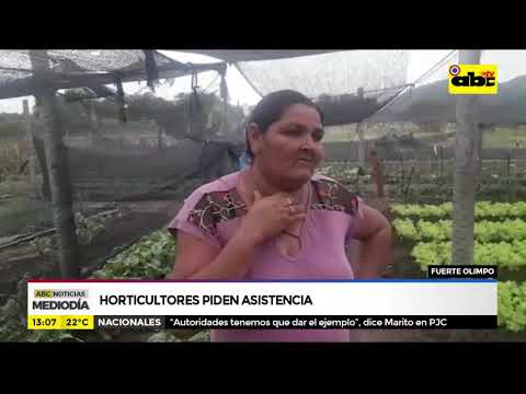 Fuerte Olimpo: Horticultores piden asistencia
