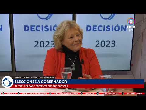 Liliana Olivero, candidata a gobernadora por el FIT Unidad habló de los ejes de su campaña