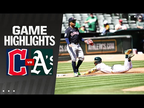 Guardians vs. As Game Highlights (3/31/24) | MLB Highlights