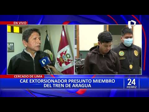 24 Horas: Cercado de Lima: Caen extorsionadores de banda de Aragua