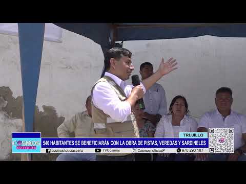 Trujillo: 540 habitantes se beneficiarán con la obra de pistas, veredas y sardineles