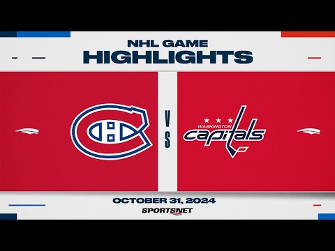 NHL Highlights | Canadiens vs. Capitals - October 31, 2024