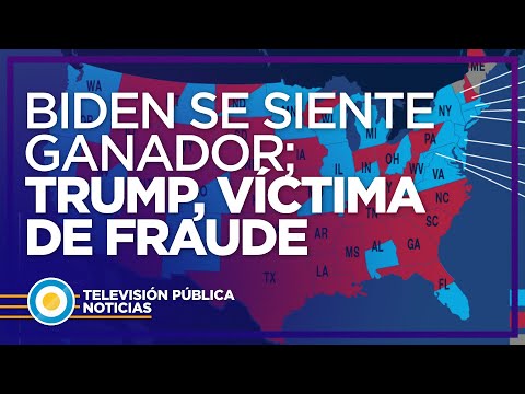 Biden se siente ganador; Trump, víctima de fraude