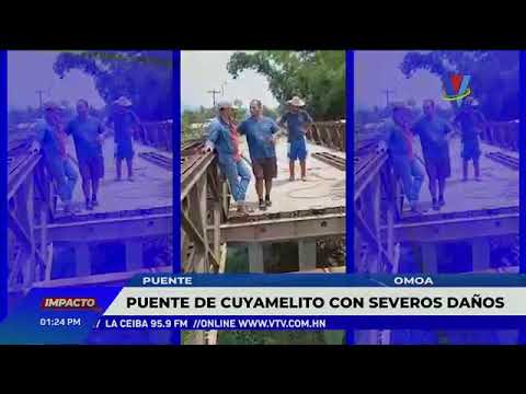 Puente de Cuyamelito con severos daños