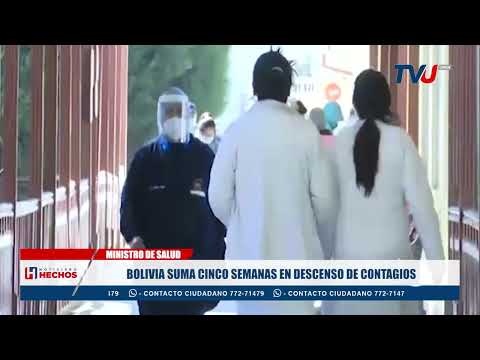 BOLIVIA SUMA CINCO SEMANAS EN DESCENSO DE CONTAGIOS