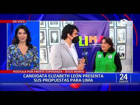 Candidata Elizabeth León presentó sus propuestas para la alcaldía de Lima