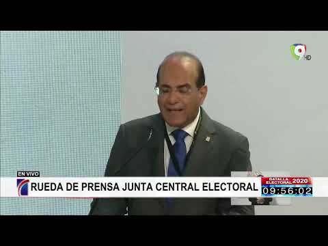 Rueda de Prensa Junta Cental Electoral Inicio Formal Elecciones Municipales 2020 - NoticiasSIN