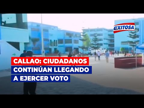 Callao: Ciudadanos continúan llegando a ejercer voto en segunda vuelta electoral