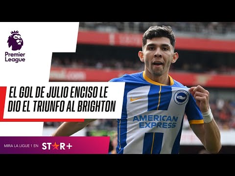 ¡CLARO QUE SÍ, JULIO! ENCISO marcó el primer GOL de la VICTORIA del BRIGHTON ante el ARSENAL