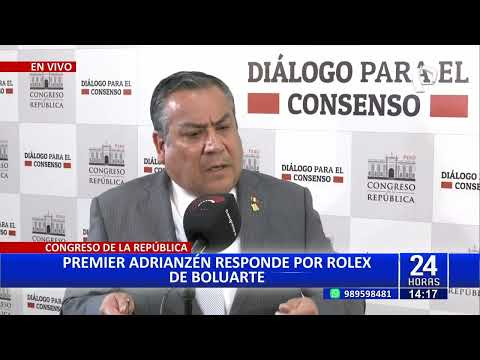 Premier Adrianzén sobre investigación a Dina Boluarte: Que se respete el derecho a la defensa