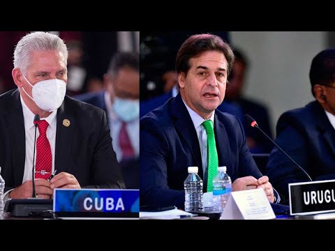 Presidente de Uruguay canta Patria y Vida en la cara al Presidente de Cuba Puesto a Dedo Díaz-Canel