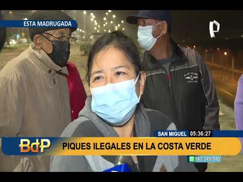 Piques ilegales sin control policial en la Costa Verde alarman a vecinos (1/2)