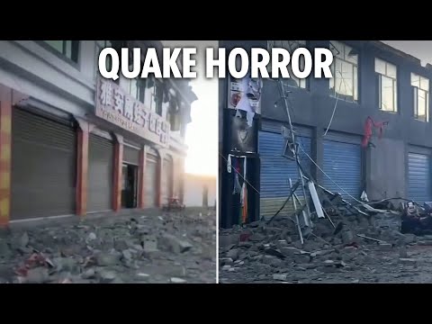 Dozens dead after massive 7.1 magnitude earthquake demolishes buildings in Tibet