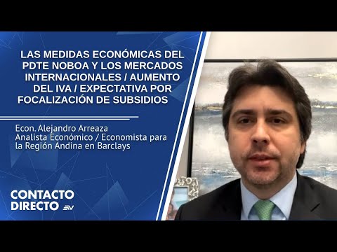 Entrevista con Alejandro Arreaza - Analista económico | Contacto Directo | Ecuavisa