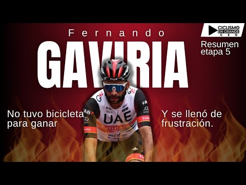 No pudo Gaviria/ Reacciones de Gaviria/Habla Superman López / Resumen etapa 5 del Giro de Italia??