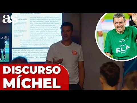 MÍCHEL se inspira en la LEY ELA en su emotivo DISCURSO previo al estreno del GIRONA en CHAMPIONS